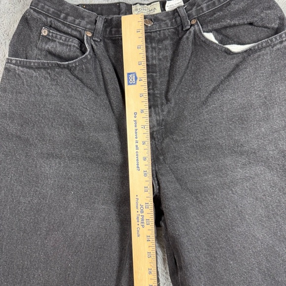 Sonoma Black High Rise Jeans with Tapered Leg - Picture 4 of 11